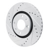 R1 03-25 Peugeot Partner (Mexico) Front Left Drilled & Slotted Silver Brake Rotor