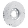R1 03-25 Peugeot Partner (Mexico) Front Left Drilled & Slotted Silver Brake Rotor