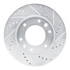 R1 09-19 Dodge H100 (Mexico) Front Right Drilled & Slotted Silver Brake Rotor