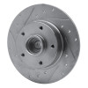 R1 11-15 Renault Fluence (Mexico) Rear Left Drilled & Slotted Silver Brake Rotor