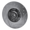 R1 11-15 Renault Fluence (Mexico) Rear Left Drilled & Slotted Silver Brake Rotor