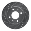 R1 98-12 Dodge ATOS (Mexico) Front Left Drilled & Slotted Silver Brake Rotor