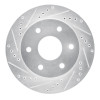 R1 09-15 Toyota Hilux (Mexico) Front Left Drilled & Slotted Silver Brake Rotor