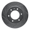 R1 13-17 Ford Ranger (Mexico) Front Left Drilled & Slotted Silver Brake Rotor