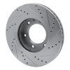 R1 13-17 Ford Ranger (Mexico) Front Left Drilled & Slotted Silver Brake Rotor