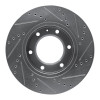 R1 13-17 Ford Ranger (Mexico) Front Left Drilled & Slotted Silver Brake Rotor