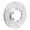 R1 02-24 Nissan NV350 UrVan (Mexico) Front Right Drilled & Slotted Silver Brake Rotor