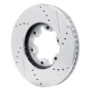 R1 02-24 Nissan NV350 UrVan (Mexico) Front Right Drilled & Slotted Silver Brake Rotor
