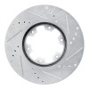 R1 02-24 Nissan NV350 UrVan (Mexico) Front Left Drilled & Slotted Silver Brake Rotor