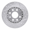 R1 06-10 Fiat Punto (Mexico) Front Right Drilled & Slotted Silver Brake Rotor