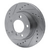 R1 05-07 BMW 120i (Mexico) Front Left Drilled & Slotted Silver Brake Rotor