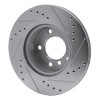 R1 05-07 BMW 120i (Mexico) Front Left Drilled & Slotted Silver Brake Rotor