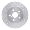 R1 09-15 Toyota Corolla (Mexico) Rear Right Drilled & Slotted Silver Brake Rotor