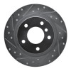 R1 05-12 BMW 120i (Mexico) Rear Left Drilled & Slotted Silver Brake Rotor