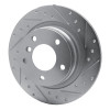 R1 05-12 BMW 120i (Mexico) Rear Right Drilled & Slotted Silver Brake Rotor