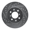 R1 12-17 Chevrolet SONIC (Mexico) Front Left Drilled & Slotted Silver Brake Rotor
