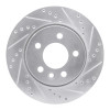 R1 10-17 Volkswagen AMAROK (Mexico) Front Right Drilled & Slotted Silver Brake Rotor