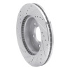 R1 10-17 Volkswagen AMAROK (Mexico) Front Right Drilled & Slotted Silver Brake Rotor