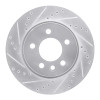 R1 10-17 Volkswagen AMAROK (Mexico) Front Left Drilled & Slotted Silver Brake Rotor