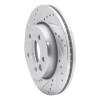 R1 10-17 Volkswagen AMAROK (Mexico) Front Left Drilled & Slotted Silver Brake Rotor