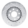 R1 98-99 Chevrolet TIGRA (Mexico) Front Right Drilled & Slotted Silver Brake Rotor
