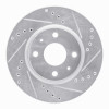 R1 07-14 Peugeot 207 (Mexico) Rear Right Drilled & Slotted Silver Brake Rotor