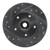 R1 02-11 Nissan APRio (Mexico) Front Left Drilled & Slotted Silver Brake Rotor