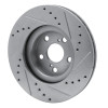 R1 09-15 Toyota Corolla (Mexico) Front Left Drilled & Slotted Silver Brake Rotor