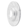 R1 08-17 Mitsubishi Montero Limited (Mexico) Front Right Drilled & Slotted Silver Brake Rotor