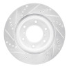 R1 08-17 Mitsubishi Montero Limited (Mexico) Front Right Drilled & Slotted Silver Brake Rotor