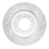 R1 08-17 Mitsubishi Montero Limited (Mexico) Front Left Drilled & Slotted Silver Brake Rotor