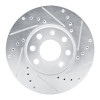 R1 00-05 Chevrolet Zafira (Mexico) Front Right Drilled & Slotted Silver Brake Rotor