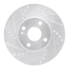 R1 16-25 Mazda 2 (Mexico) Front Left Drilled & Slotted Silver Brake Rotor