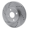 R1 04-06 ScIon XA Front Left Drilled & Slotted Silver Brake Rotor