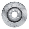 R1 07-12 Mazda CX-7 Front Right Drilled & Slotted Silver Brake Rotor