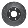 R1 14-24 Mazda CX-3 Front Left Drilled & Slotted Silver Brake Rotor
