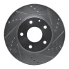 R1 14-24 Mazda 3 Front Right Drilled & Slotted Silver Brake Rotor