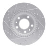 R1 06-15 Mazda MX-5 Miata Front Right Drilled & Slotted Silver Brake Rotor