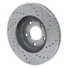 R1 01-02 Mazda Millenia Front Left Drilled & Slotted Silver Brake Rotor