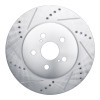 R1 19-25 Toyota Corolla (Mexico) Front Left Drilled & Slotted Silver Brake Rotor