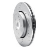 R1 18-22 Toyota C-HR Front Left Drilled & Slotted Silver Brake Rotor