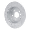 R1 18-24 Toyota Camry Rear Right Drilled & Slotted Silver Brake Rotor