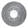 R1 93-98 Toyota T100 Front Left Drilled & Slotted Silver Brake Rotor EDZ-76118L