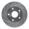 R1 91-94 Toyota Previa Front Left Drilled & Slotted Silver Brake Rotor