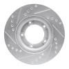 R1 89-08 Toyota Hilux (Mexico) Front Right Drilled & Slotted Silver Brake Rotor