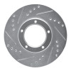 R1 89-08 Toyota Hilux (Mexico) Front Left Drilled & Slotted Silver Brake Rotor