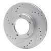 R1 89-08 Toyota Hilux (Mexico) Front Left Drilled & Slotted Silver Brake Rotor