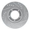 R1 89-08 Toyota Hilux (Mexico) Front Left Drilled & Slotted Silver Brake Rotor