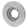 R1 87-88 Toyota Pickup Front Left Drilled & Slotted Silver Brake Rotor