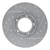 R1 85-92 Toyota Pickup Front Left Drilled & Slotted Silver Brake Rotor